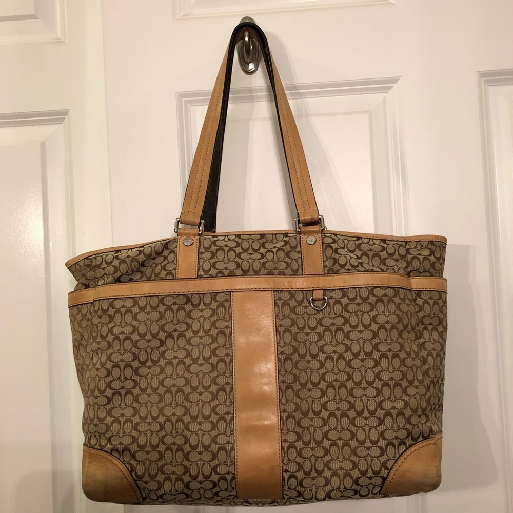 Coach Canvas Diaper Bag